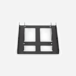 Digitus DA-70434 : Cadre de Montage Interne Métal Noir pour 2 HDD/SSD 2.5" en Baie 3.5", Kit Câbles SATA & Alimentation Y Inclus, 115x101x23mm - Miniature 3