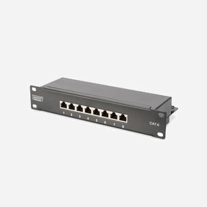 Digitus Kit Réseau 10" DN-10-SET-2 : Armoire Murale 9U, Switch Gigabit 8 ports, Patch Panel CAT 6 8 ports, Tablette 1U, Multiprise 3 Prises - Miniature 2