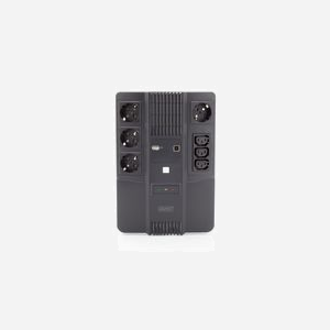 Digitus Onduleur Line-Interactive 600VA/360W avec AVR, Ports USB, RJ45, 7 Prises IEC C13, Indicateur LED, Redémarrage Automatique et Protection Surtension - Miniature 3
