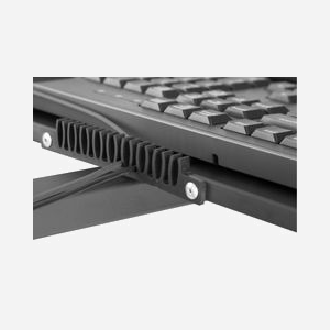 Digitus DA-90374 : Poste de Travail Mobile avec Support Moniteur 17-32", VESA 75/100, Réglage Hauteur, Charge Max 8kg (Moniteur) / 10kg (PC), 4 Roues - Miniature 4