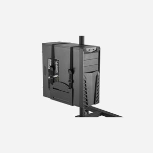 Digitus DA-90374 : Poste de Travail Mobile avec Support Moniteur 17-32", VESA 75/100, Réglage Hauteur, Charge Max 8kg (Moniteur) / 10kg (PC), 4 Roues - Miniature 5