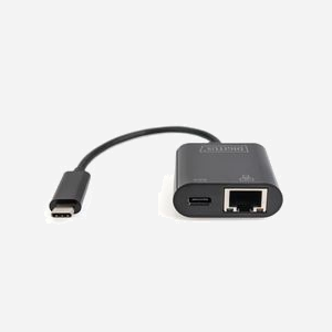 Digitus DN-3027 Adaptateur Ethernet Gigabit USB Type-C™ avec Power Delivery (PD) 2.0, 1000 Mbps, Compatible Windows/macOS/Chrome/Linux, 41x41x15mm - Miniature 3