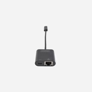 Digitus DN-3027 Adaptateur Ethernet Gigabit USB Type-C™ avec Power Delivery (PD) 2.0, 1000 Mbps, Compatible Windows/macOS/Chrome/Linux, 41x41x15mm - Miniature 4