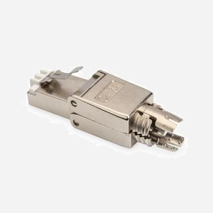Digitus Connecteur de Terrain Cat.6a DN-93634 RJ45 Blindé 500MHz 10GBase-T Montage Sans Outil AWG 26/22 Boîtier Métal -20°C à 70°C
