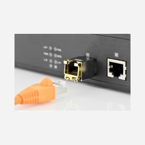 Digitus DN-81210 Module SFP Mini GBIC Cuivre 10 Gbps RJ45, Portée 100m, IEEE 802.3, Hot-Plug, 0-65°C, Compatible MSA - Miniature 5