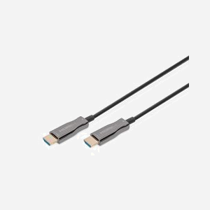 Digitus Câble Fibre Optique Hybride HDMI AOC 30m UHD 4K@60Hz 18Gbps HDMI 2.0b HDCP 2.2 HDR ARC Dolby TrueHD Construction Fibre Optique/Cuivre - Miniature 1