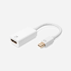 Digitus Adaptateur Mini DisplayPort 1.2 vers HDMI 4K UHD, 4096x2160p, 18 Gbit/s, HDCP, Deep Color, 3D, DP mâle vers HDMI femelle, 0.2m, Blanc