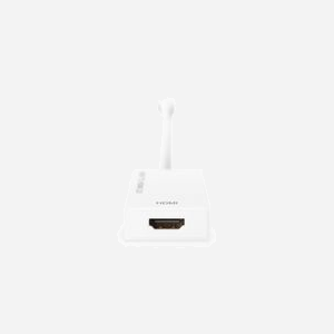 Digitus Adaptateur Mini DisplayPort 1.2 vers HDMI 4K UHD, 4096x2160p, 18 Gbit/s, HDCP, Deep Color, 3D, DP mâle vers HDMI femelle, 0.2m, Blanc - Miniature 2