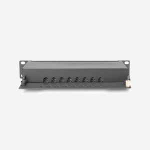 Digitus DN-91608S-EA : Panneau de brassage CAT 6A Classe E blindé, 8 ports RJ45 10GBase-T, 1U, pour rack 10", compatible PoE (IEEE 802.3af/at) - Miniature 3
