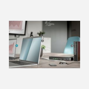 Digitus Commutateur KVM 4 Ports 4K 60Hz (4xDP in, 1xDP/HDMI out) USB 3.0 Hub, Audio 3.5mm, Télécommande, Support HDMI 2.0/DP 1.2/HDCP 2.2 - Miniature 3