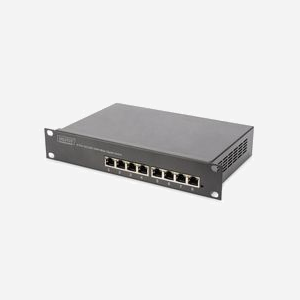 Digitus Pack Réseau 10" (254mm) DN-10-SET-1-B : Armoire 6U, Switch Gigabit 8 Ports, Panneau de Brassage CAT 6 8 Ports, Tablette 1U, Multiprise 3 Prises - Miniature 4