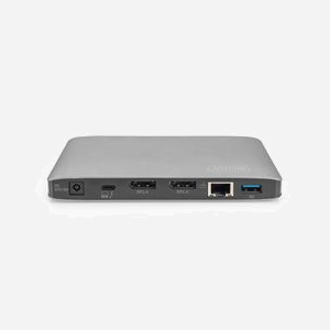 Digitus DA-70895 Station d'accueil Thunderbolt 3 - Double DisplayPort 8K, USB-C 10Gbps, USB 3.0, Lecteurs SD/MicroSD, PD 60W, RJ45, Audio - Miniature 4