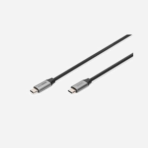 Digitus Câble USB-C vers USB-C 1m USB 3.2 Gen 1 (5Gbit/s) Power Delivery 60W (20V/3A) Compatible Thunderbolt 3 - DB-300220-010-S - Miniature 1