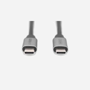 Digitus Câble USB-C vers USB-C 1m USB 3.2 Gen 1 (5Gbit/s) Power Delivery 60W (20V/3A) Compatible Thunderbolt 3 - DB-300220-010-S - Miniature 3