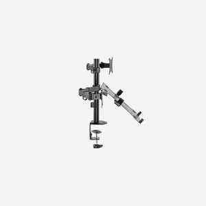 Digitus DA-90436 Support Bureau pour Écran 17-32" (Max 9kg) et Ordinateur Portable 15.6" (Max 4kg), VESA 75x75/100x100, Inclinaison, Pivot, Rotation - Miniature 4