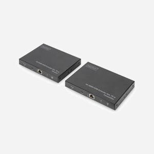Digitus Kit Extension KVM HDMI 4K DS-55513 : UHD 4K/60Hz jusqu'à 70m via Cat.6/7/8, KVM/USB, HDMI 2.0, HDCP 2.2/1.4, Extracteur Audio S/PDIF - Miniature 1