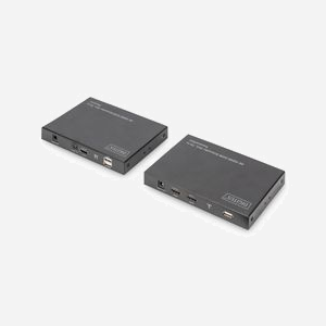Digitus Kit Extension KVM HDMI 4K DS-55513 : UHD 4K/60Hz jusqu'à 70m via Cat.6/7/8, KVM/USB, HDMI 2.0, HDCP 2.2/1.4, Extracteur Audio S/PDIF - Miniature 2