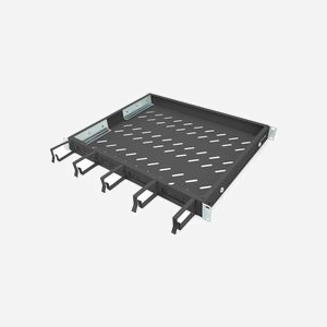 Digitus Étagère 1U 19" DN-97681 Acier Noir Charge Max. 120kg Profondeur 60cm avec Guide-Câbles et Passages de Câbles Frontaux - Miniature 3