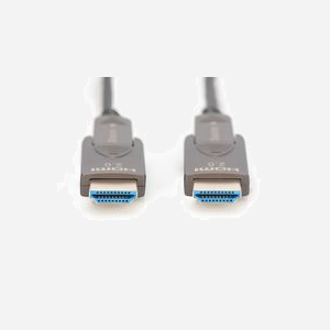 Digitus AK-330127-300-S Câble Fibre Optique Hybride HDMI AOC 30m, 4K/60Hz, 18Gbit/s, HDMI 2.0b, HDCP 2.2, HDR, Connecteurs Amovibles Type A/D - Miniature 2