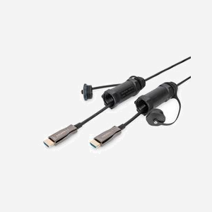 Digitus Câble HDMI 2.0 AOC 4K/60Hz 15m, Fibre Optique Hybride, Bande Passante 14.4 Gbit/s, HDCP 2.2, HDR10, Connecteurs Or, IP68 - Miniature 2