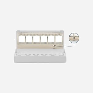 Digitus DN-93716 Panneau de Brassage Bureau Blindé 6 Ports Acier Gris 112x44x86mm Montage Mural, Conforme ROHS/REACH, pour Applications SOHO - Miniature 5