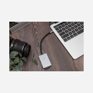 Digitus DA-70333 Lecteur Carte Mémoire USB-C 2.0 2 Slots SD/SDHC/SDXC/MicroSD UHS-II 300 Mbit/s Boîtier Aluminium Gris - Miniature 3
