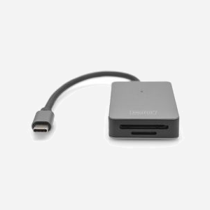Digitus DA-70333 Lecteur Carte Mémoire USB-C 2.0 2 Slots SD/SDHC/SDXC/MicroSD UHS-II 300 Mbit/s Boîtier Aluminium Gris - Miniature 5