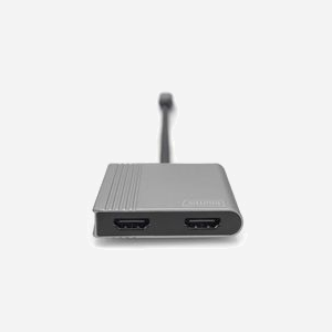 Digitus Adaptateur USB-C vers Dual HDMI 4K/60Hz (Single Screen) & 4K/30Hz (Dual Screen) HDR10, HDCP 1.4, compatible Windows, macOS, Linux, Android - Miniature 4