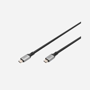 Digitus Câble USB 4.0 Type C - Type C, 3m, 20 Gbit/s, USB Power Delivery 3.0 (60W), Compatible Thunderbolt 3, Vidéo 8K 30Hz - Miniature 1