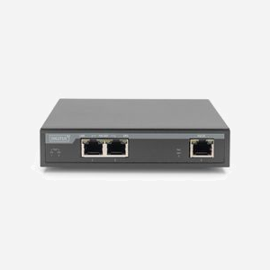 Digitus Extender Gigabit 4PPoE DN-95127-1: 3 Ports RJ45, 1 Entrée/2 Sorties, PoE/PoE+ 802.3at, 60W, Portée 100m, Alimentation 4PPoE. - Miniature 3