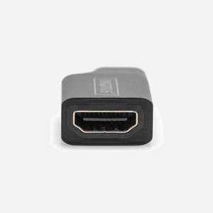 Digitus AK-300450-000-S Adaptateur USB-C vers HDMI 4K (3840x2160) 30Hz, Boîtier Aluminium, USB Type-C Mâle vers HDMI A Mâle, Plug & Play - Miniature 4