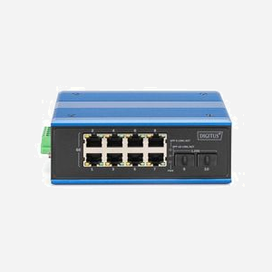 Digitus Commutateur Industriel DN-651150 : 8GE RJ45 + 2 SFP GE, IP40, Alimentation Redondante 12-48VDC, -40°C à 80°C, Montage Rail DIN - Miniature 3