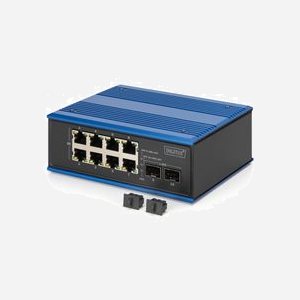 Digitus Commutateur Industriel DN-651150 : 8GE RJ45 + 2 SFP GE, IP40, Alimentation Redondante 12-48VDC, -40°C à 80°C, Montage Rail DIN - Miniature 4