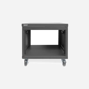 Digitus Rack 19" Universel 8U DN-48000, Acier Noir, Charge 136kg, Roulettes, Profondeur 460mm, Compatible Vis US/EU, Ventilation Passive