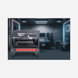 Digitus Rack 19" Universel 8U DN-48000, Acier Noir, Charge 136kg, Roulettes, Profondeur 460mm, Compatible Vis US/EU, Ventilation Passive - Miniature 3