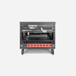 Digitus DN-48001 Rack 19" Universel 16U Acier Noir, Charge 136kg, Roulettes, Profondeur 460mm, Fentes d'aération, Livré démonté (Flatpack) - Miniature 2