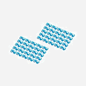 Digitus Clips de Couleur Bleu A-CC-B pour Câbles Cat5e/6, PVC, Lot de 100, Dimensions Emballage 100x120x20mm, Fabrication Chine - Miniature 1