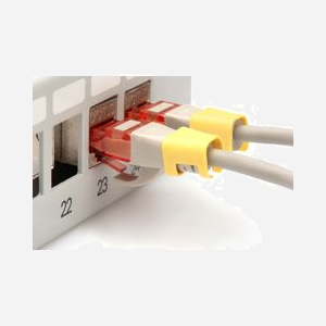 Digitus Clips de Couleur Jaune pour Câbles Patch Cat5e/6, PVC, Lot de 100, Référence A-CC-Y, Dimensions Emballage 100x120x20mm - Miniature 3