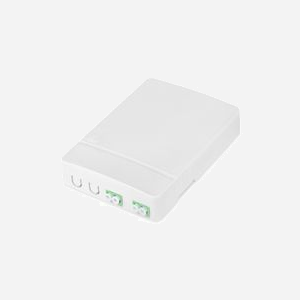 Digitus Boîtier FTTH DN-931096, 2x Coupleurs LC/APC DX, Montage Mural, ABS/PC, 80x104x23mm, Distribution 4 Fibres, Blanc