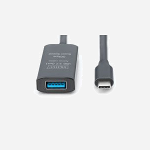 Digitus Extension Active USB 3.2 Gen1 - 5m, USB-C Mâle vers USB-A Femelle, 5 Gbit/s, AWG 28/28/24, Blindage, Plug & Play, Compatible Windows/macOS - Miniature 2