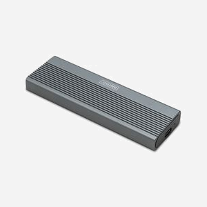 Digitus DA-71120-1 Boîtier Externe M.2 NVMe SSD USB 3.2 Gen 2 (10 Gbps) pour SSD 2230/42/60/80mm, Capacité 8 To, Chipset JMS583, Aluminium Noir, Compatible Windows/macOS/Linux/Android/iOS - Miniature 2