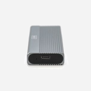 Digitus DA-71120-1 Boîtier Externe M.2 NVMe SSD USB 3.2 Gen 2 (10 Gbps) pour SSD 2230/42/60/80mm, Capacité 8 To, Chipset JMS583, Aluminium Noir, Compatible Windows/macOS/Linux/Android/iOS - Miniature 3