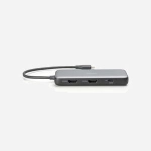 Digitus Station d'accueil USB-C 8 Ports DA-70915: 2x HDMI 4K/60Hz, 2x USB-A 3.2 Gen2, Gigabit Ethernet, Lecteurs SD/MicroSD, PD 3.0 100W, DP 1.4 Alt Mode - Miniature 3