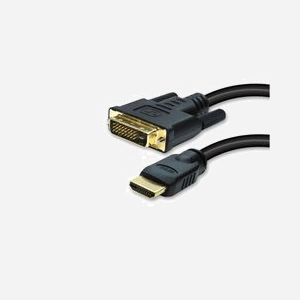 S/CONN Câble HDMI vers DVI-D 3m Noir, Contacts Or, 7.44 Gbit/s, AWG 28, Connecteurs Mâle, Cuivre, Réf. 77483 - Miniature 1