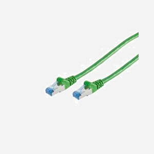 S/CONN 75711-G : Câble Réseau Cat6a S/FTP (S-STP) 1m Vert, Connecteurs RJ-45 Mâle Plaqué Or, Conducteur Cuivre, AWG 26/7, 500 MHz - Miniature 1