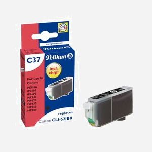 Pelikan Cartouche d'encre Noire à Pigments pour Canon PIXMA (iP3600, iP4600, iP4700, MP540, etc.) - 1 Pièce - Réf: 4103246 - Miniature 1
