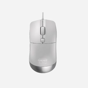 Souris Gaming CHERRY XTRFY M50 Blanche, Capteur Optique 12000 DPI, 5 Boutons, USB Type-A, Ergonomie Droitier, PTFE, Câble 1.8m, 105g