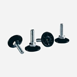 Rittal PS 4612.000 : Kit de 4 pièces, Acier Inoxydable/Noir, Charge Max 300kg, pour Enclosure, Code SH 85389099, Poids 230g - Miniature 1