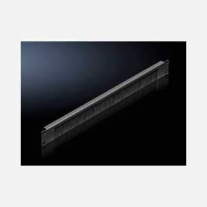 Rittal 5302.202 : Panneau de Gestion de Câbles Rack 1U, 19" (48.3cm), Acier Noir, Largeur 390mm, Hauteur 30mm, Poids 243g - Miniature 1
