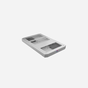 Rittal SK-5503.020 Panneau de Ventilation Acier Blanc 550x340x42mm, 2 Ventilateurs, Flux d'air 400 m³/h, IP20, 46dB, 100-240V 50/60Hz. Compatible Rittal VX IT, TS IT - Miniature 1